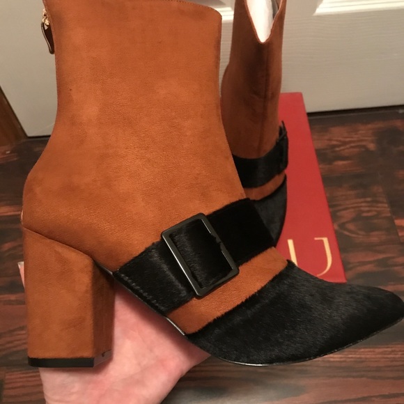 NIB Mackin J Vintage Style Boots Camel/Black - Picture 7 of 8